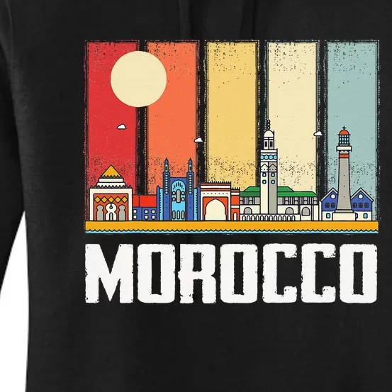 Africa Morocco Skyline Moroccans African Souvenir Gibraltar Women's Pullover Hoodie