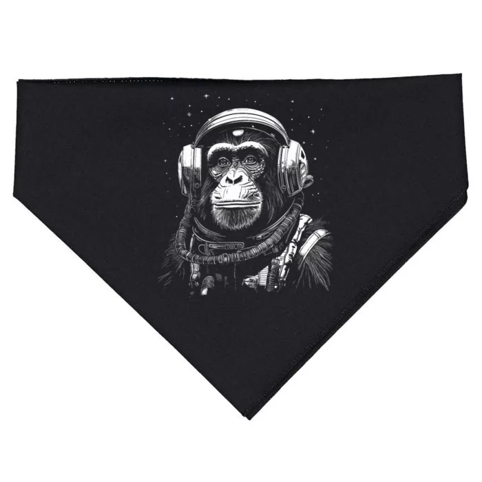 Astronaut Monkey Space Exploration USA-Made Doggie Bandana