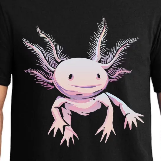 Axolotl Mexican Salamander Drawing Lizard Realistic Axolotl Pajama Set