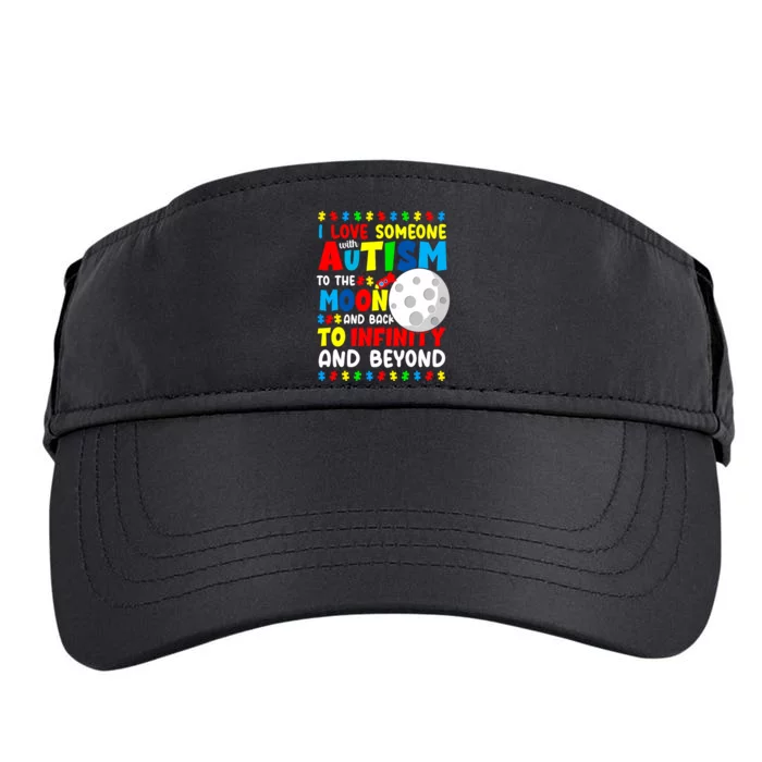 Autism Mom Sister Grandma I Love Someone With Autism Adult Drive Performance Visor