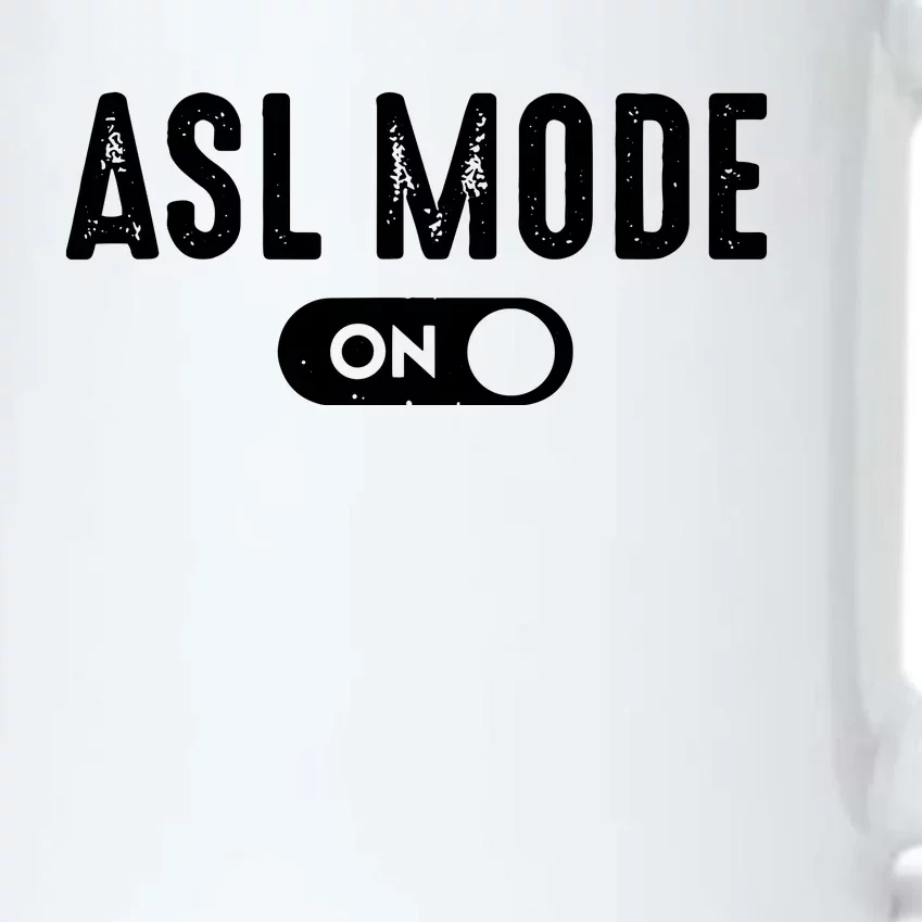 ASL Mode Sign Language Gift Deaf Gift ASL Teacher Gift Black Color Changing Mug