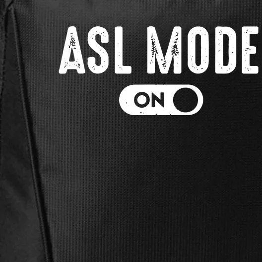 ASL Mode Sign Language Gift Deaf Gift ASL Teacher Gift City Backpack