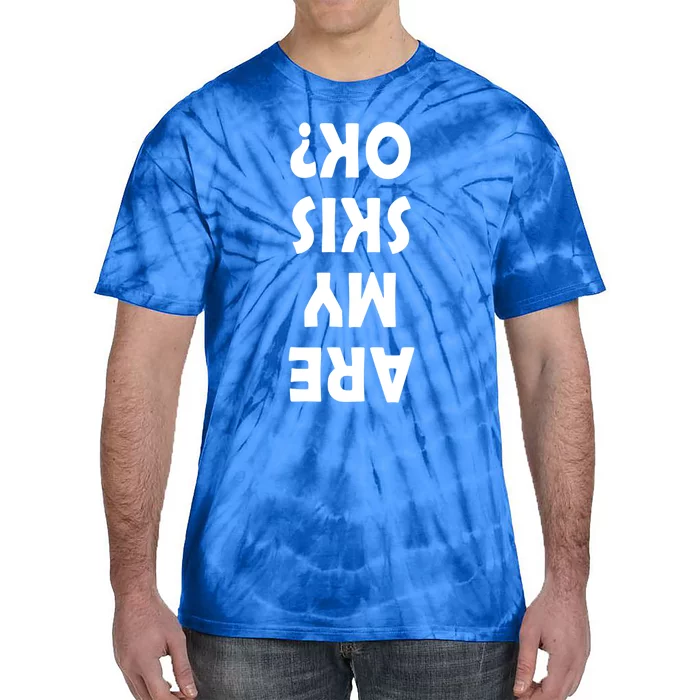 Are My Skis Ok ? Funny Ski Dad Funny Skiing Quote Gift Tie-Dye T-Shirt