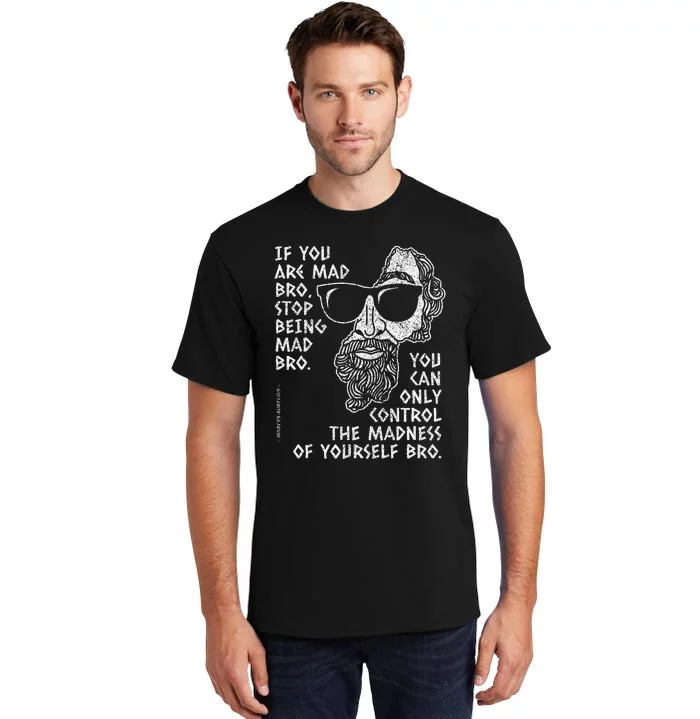 Aurelius Marcus Stoicism Philosopher Funny Wisdom Quote Tall T-Shirt