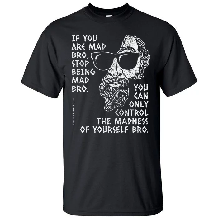 Aurelius Marcus Stoicism Philosopher Funny Wisdom Quote Tall T-Shirt