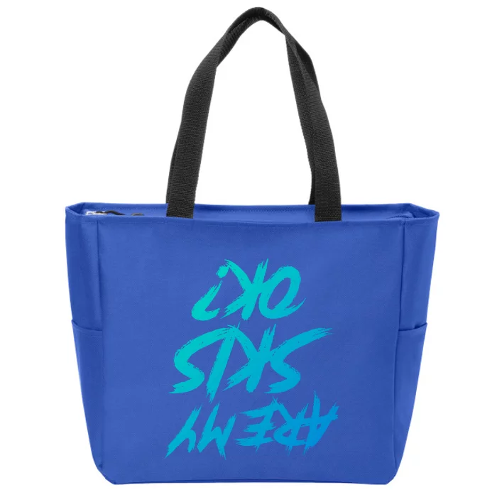 Are My Skis Okay Gift Zip Tote Bag