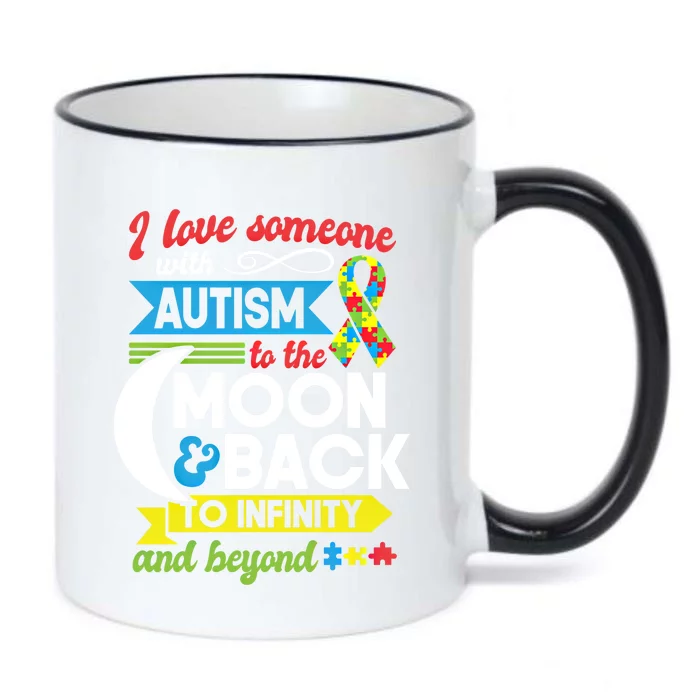 Autism Mom Sister Grandma I Love Someone With Autism Funny Gift Black Color Changing Mug