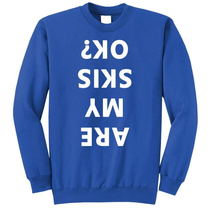 Are My Skis Okay Winter Funny Skiing Gift Tall Sweatshirt