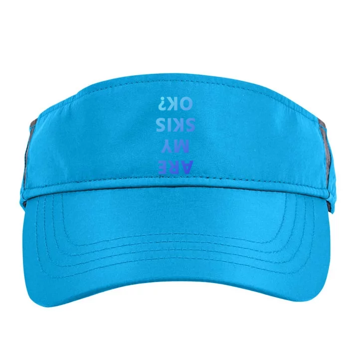 Are My Skis Okay Winter Funny Skiing Gift Adult Drive Performance Visor