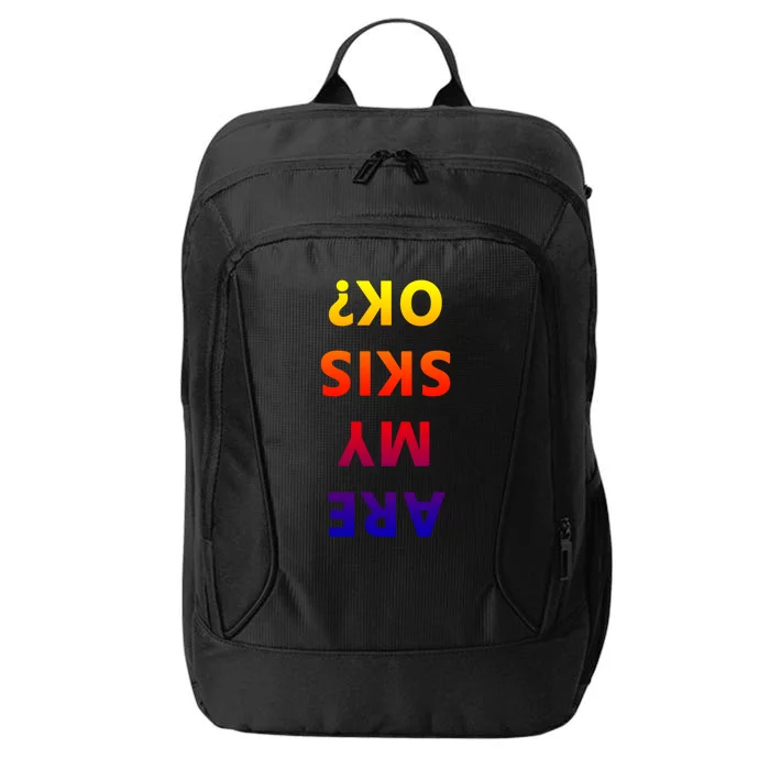 Are My Skis Okay Winter Funny Skiing Gift City Backpack