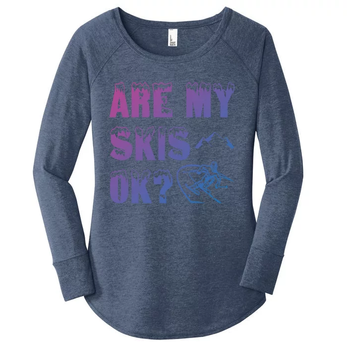 Are My Skis Ok? Funny Skiing Funny Gift Funny Gift Women's Perfect Tri Tunic Long Sleeve Shirt