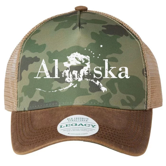 Alaska Map State Legacy Tie Dye Trucker Hat