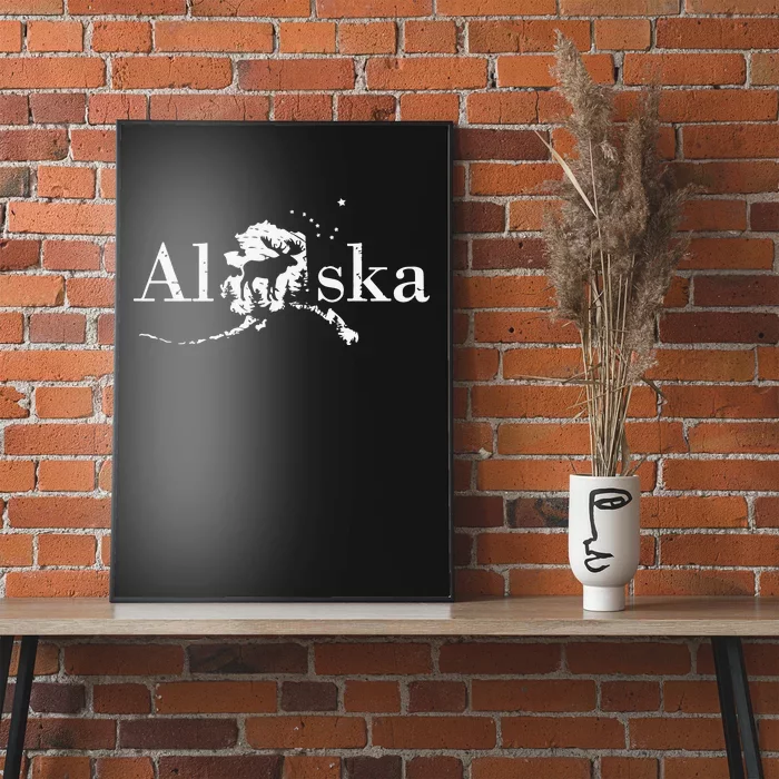 Alaska Map State Poster