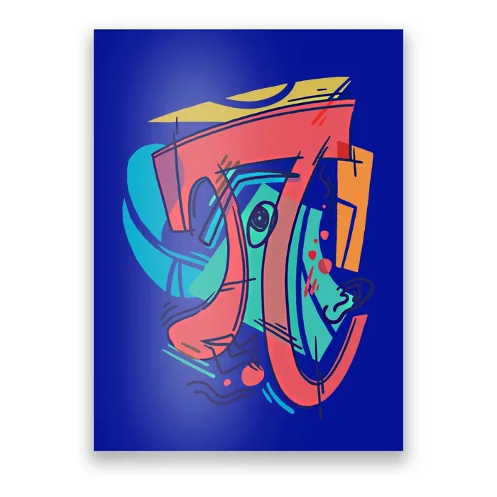 Abstract Mathematical Symbol Pi Gift Poster