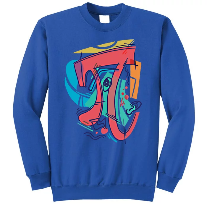 Abstract Mathematical Symbol Pi Gift Tall Sweatshirt