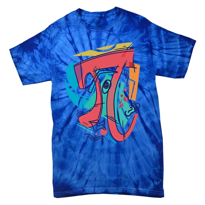 Abstract Mathematical Symbol Pi Gift Tie-Dye T-Shirt