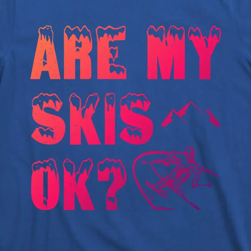 Are My Skis Ok? Funny Skiing Funny Gift Funny Gift T-Shirt