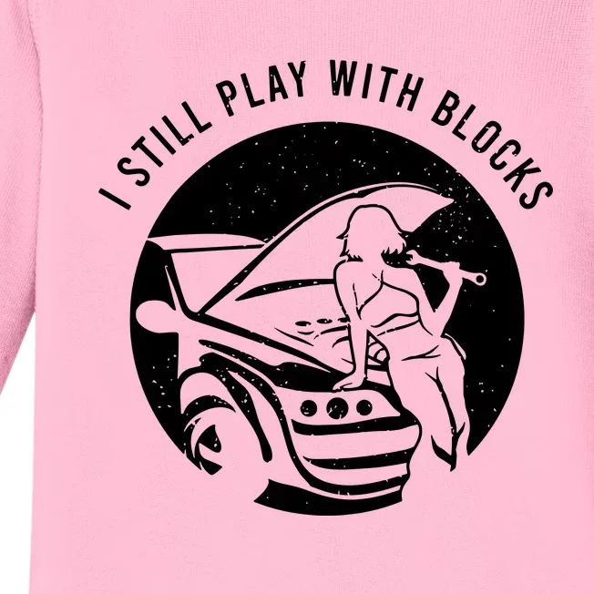 Auto Mechanic Saying For A Funny Baby Long Sleeve Bodysuit