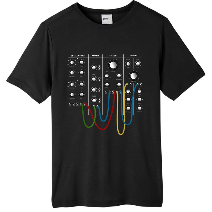 Analog Modular Synthesizer Panel Electronic Musician ChromaSoft Performance T-Shirt