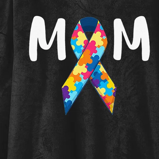 Autism Mom Support Awareness Autistic Parents Gifts Hooded Wearable Blanket