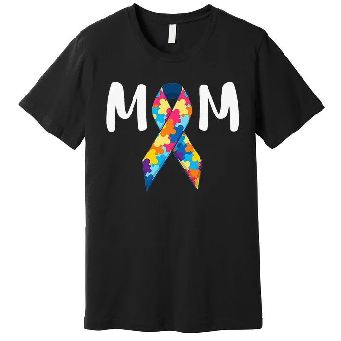 Autism Mom Support Awareness Autistic Parents Gifts Premium T-Shirt