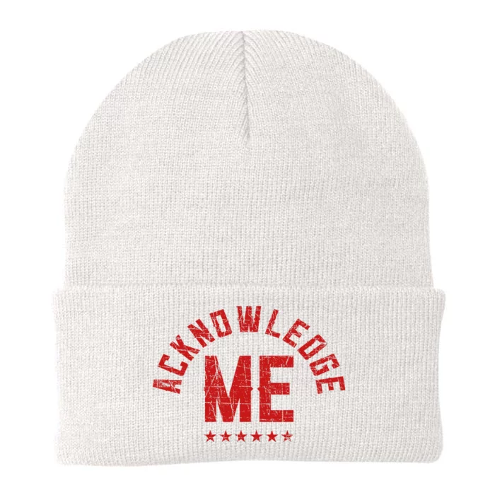 Acknowledge Me Sports Competition Knit Cap Winter Beanie