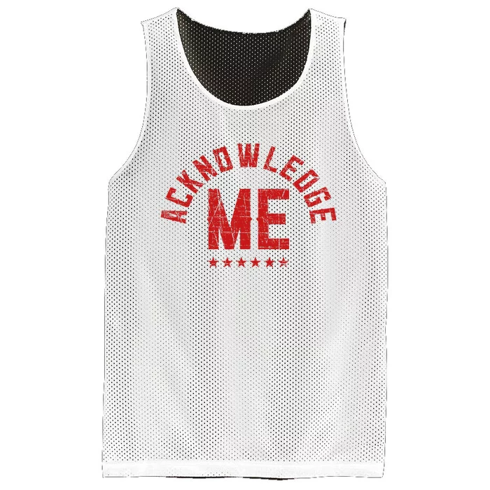 Acknowledge Me Sports Competition Mesh Reversible Basketball Jersey Tank