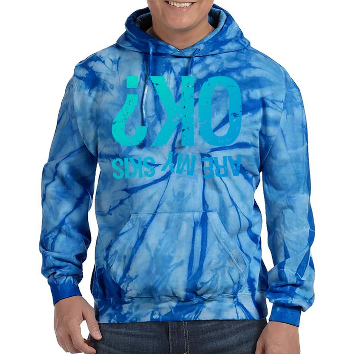 Are My Skis Ok? Skiing Great Gift Tie Dye Hoodie