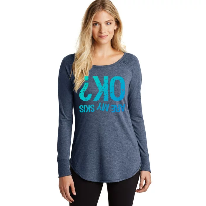 Are My Skis Ok? Skiing Great Gift Women's Perfect Tri Tunic Long Sleeve Shirt