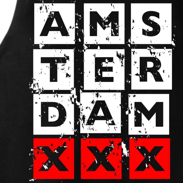 Amsterdam Red Light District Ladies Tri-Blend Wicking Tank