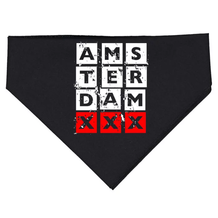 Amsterdam Red Light District USA-Made Doggie Bandana