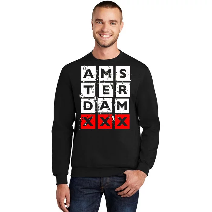 Amsterdam Red Light District Tall Sweatshirt