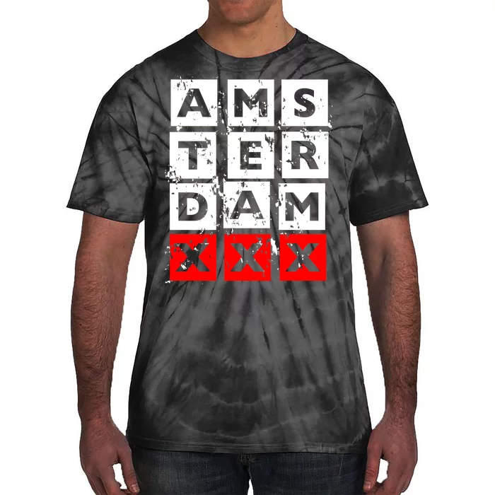 Amsterdam Red Light District Tie-Dye T-Shirt