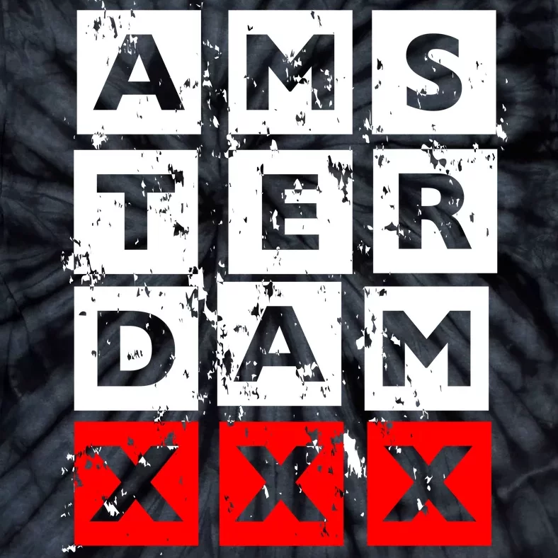 Amsterdam Red Light District Tie-Dye T-Shirt