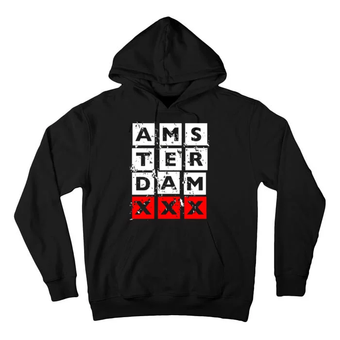 Amsterdam Red Light District Tall Hoodie