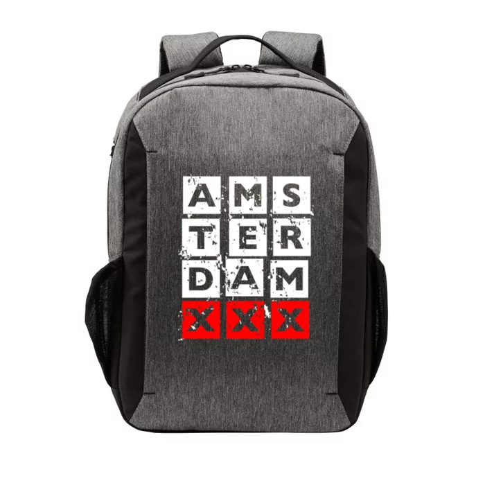 Amsterdam Red Light District Vector Backpack