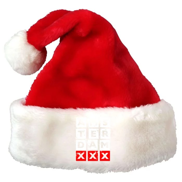 Amsterdam Red Light District Premium Christmas Santa Hat