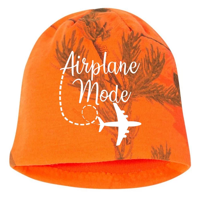 Airplane Mode Traveling Vacation Traveler Adventure Kati - Camo Knit Beanie