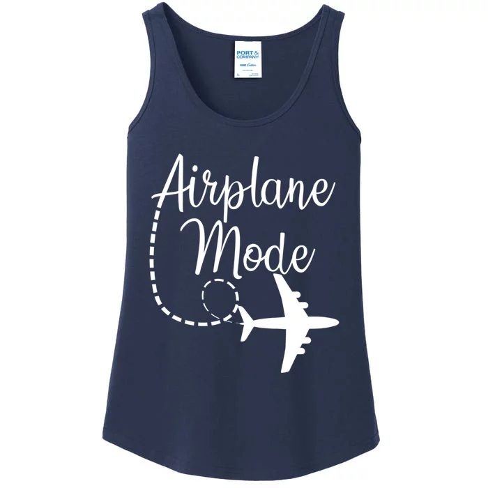 Airplane Mode Traveling Vacation Traveler Adventure Ladies Essential Tank