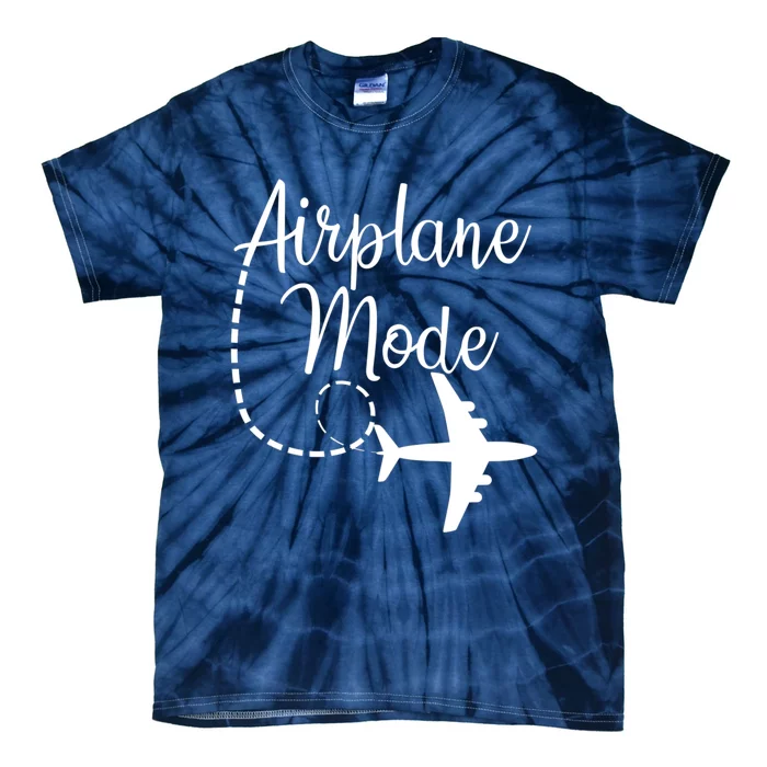 Airplane Mode Traveling Vacation Traveler Adventure Tie-Dye T-Shirt