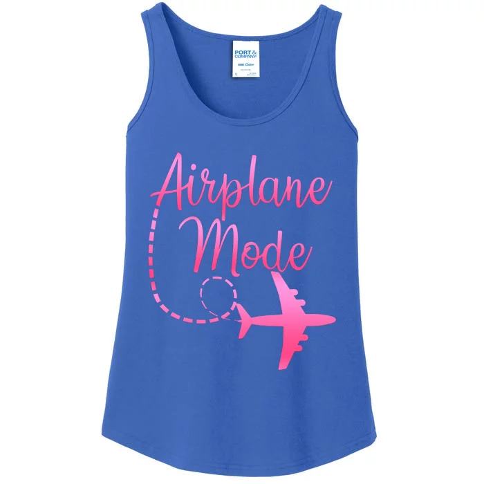 Airplane Mode Traveling Vacation And Gift Ladies Essential Tank