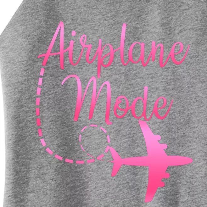 Airplane Mode Traveling Vacation And Gift Women’s Perfect Tri Rocker Tank