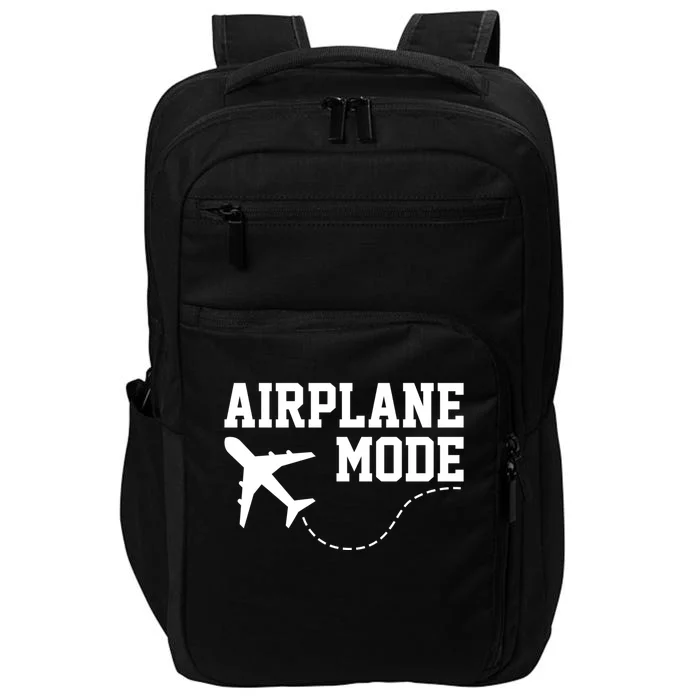 Airplane Mode Traveling Vacation Gift Impact Tech Backpack