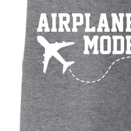 Airplane Mode Traveling Vacation Gift Doggie 3-End Fleece Hoodie