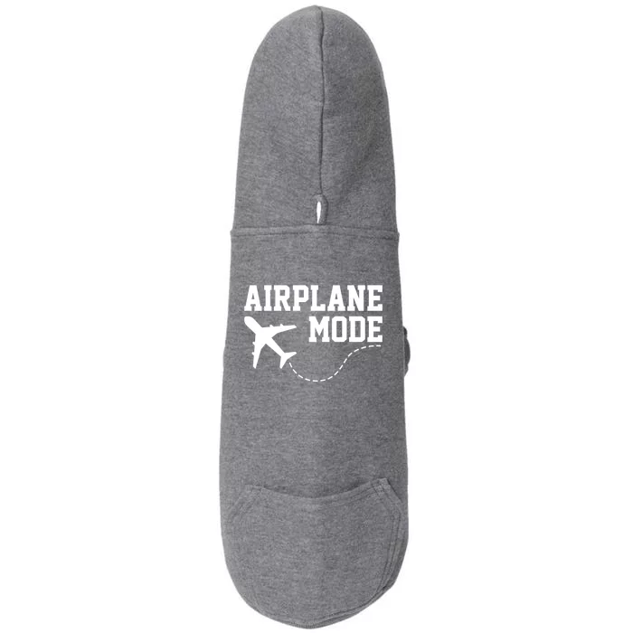 Airplane Mode Traveling Vacation Gift Doggie 3-End Fleece Hoodie