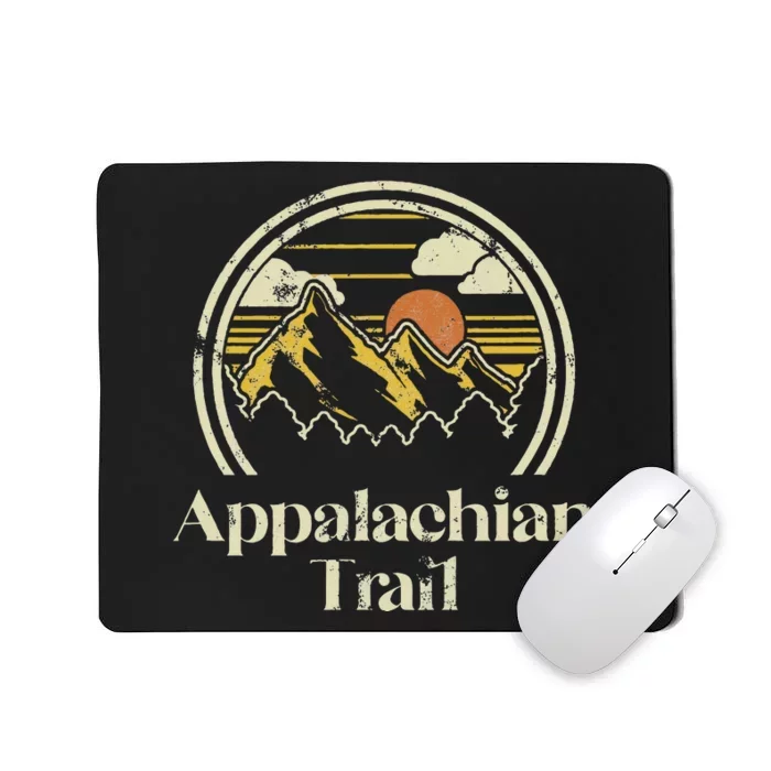 Appalachian Mountains Trail Vintage Hiking Camp Retro Mousepad