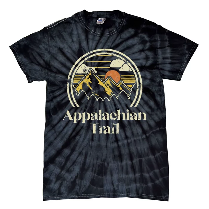 Appalachian Mountains Trail Vintage Hiking Camp Retro Tie-Dye T-Shirt