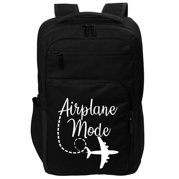 Airplane Mode Traveling Vacation Traveler Adventure Gift Impact Tech Backpack