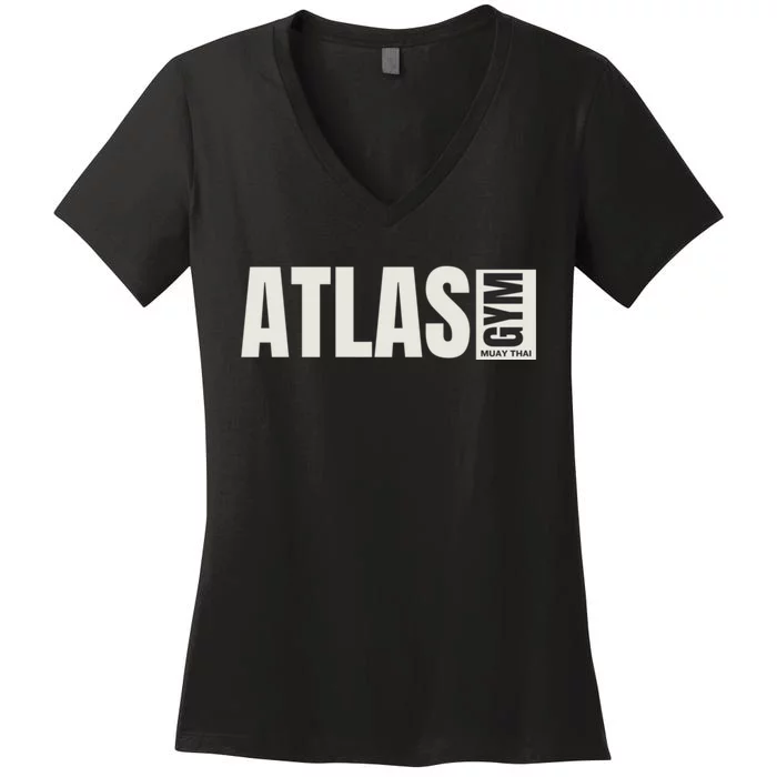 Atlas Muay Thai Women's V-Neck T-Shirt