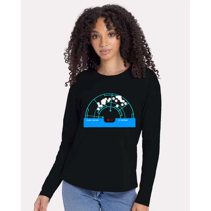 Alien Motion Tracker Womens Cotton Relaxed Long Sleeve T-Shirt